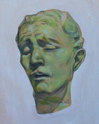 Head of Pierre de Wissant, 2021. Acrylic on Board.
